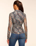 Fall Fabulousness Tartan Mesh Top