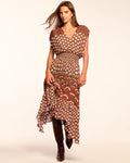 Retro Print Blouson Dress