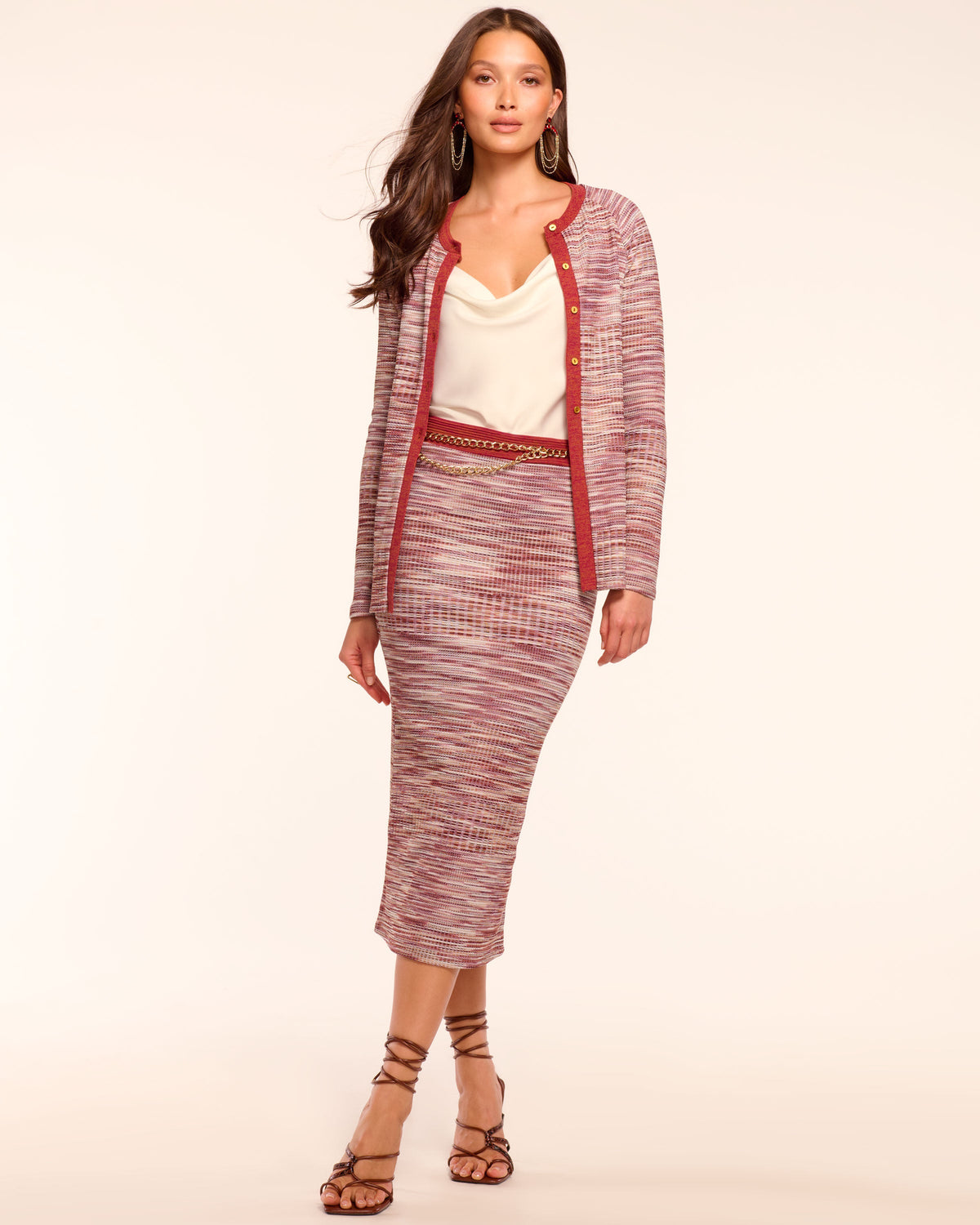 ‌Effortless Polish Contrast Trim Skirt