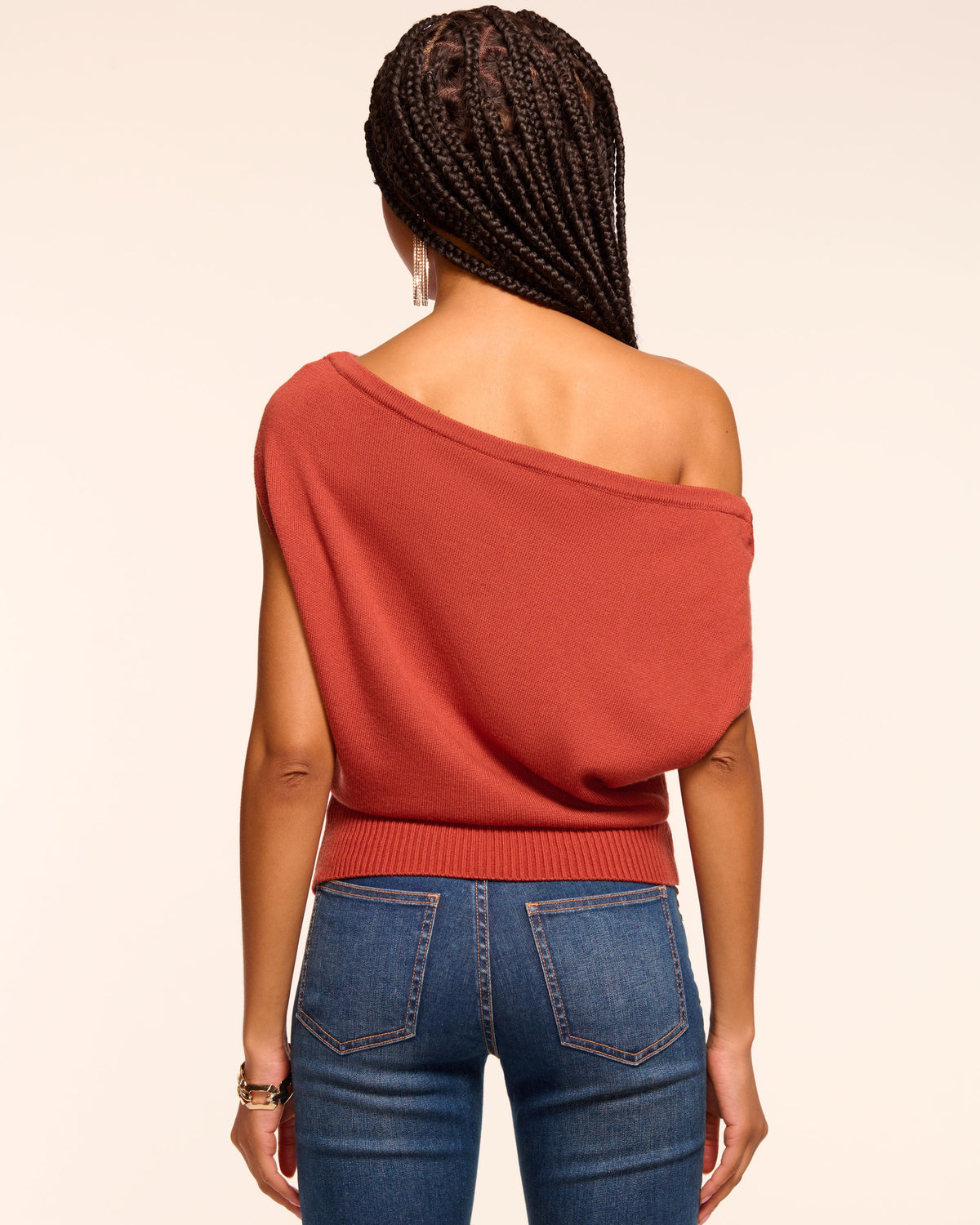 Versatile Ribbed Waist Wool Top