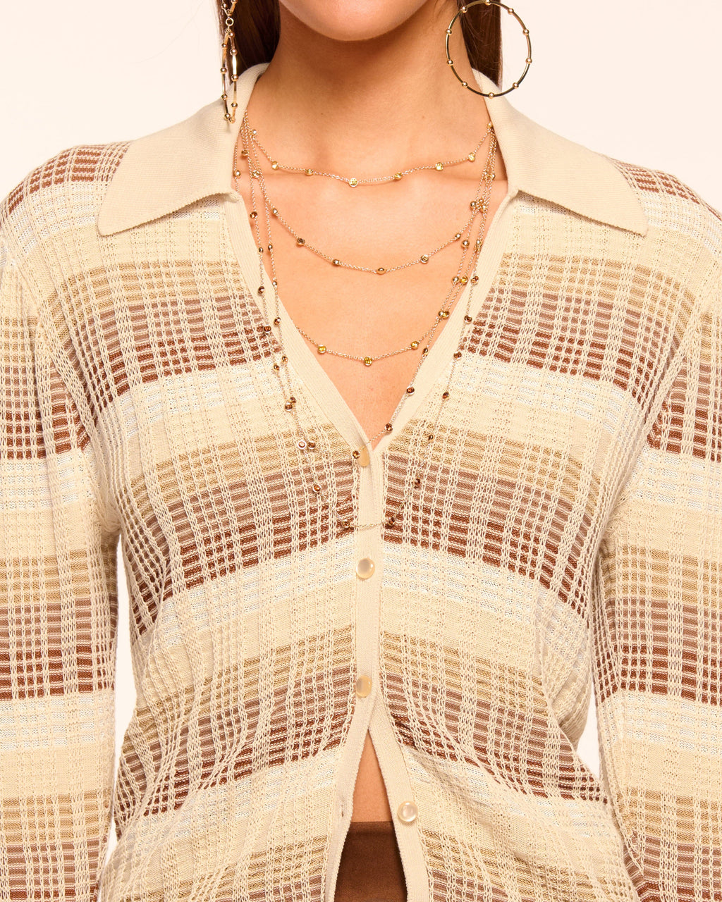 Versatile Plaid Button-Down Shirt