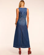 Effortless Sophistication Button-Front Denim Dress
