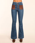 Retro Chic High-Rise Flare Jeans
