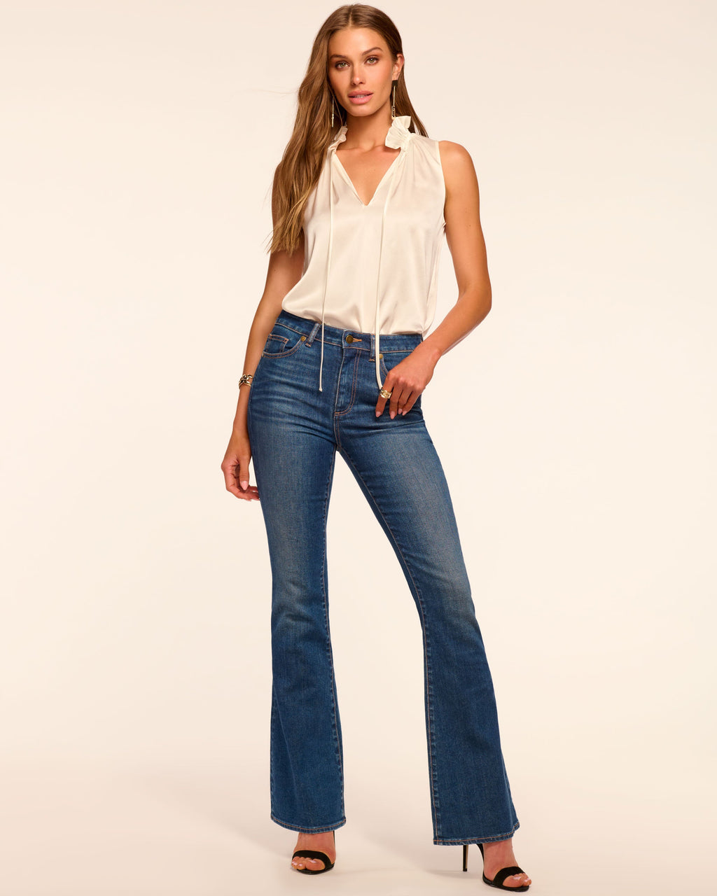 Versatile High-Rise Pocket Jeans