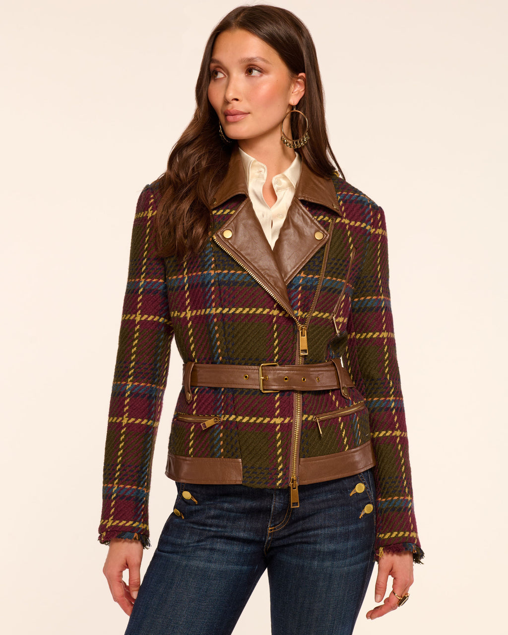 Attitude-Boarding Plaid Punk Rock Coat