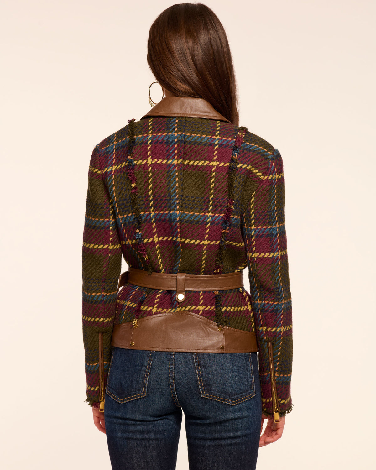 Attitude-Boarding Plaid Punk Rock Coat