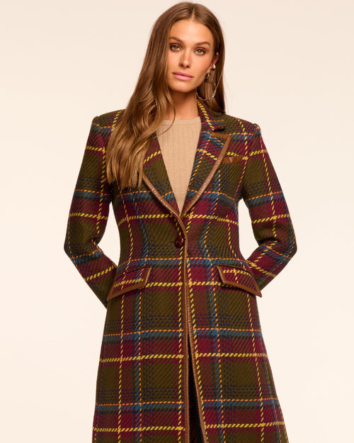 Commuter Plaid-Leather Jacket