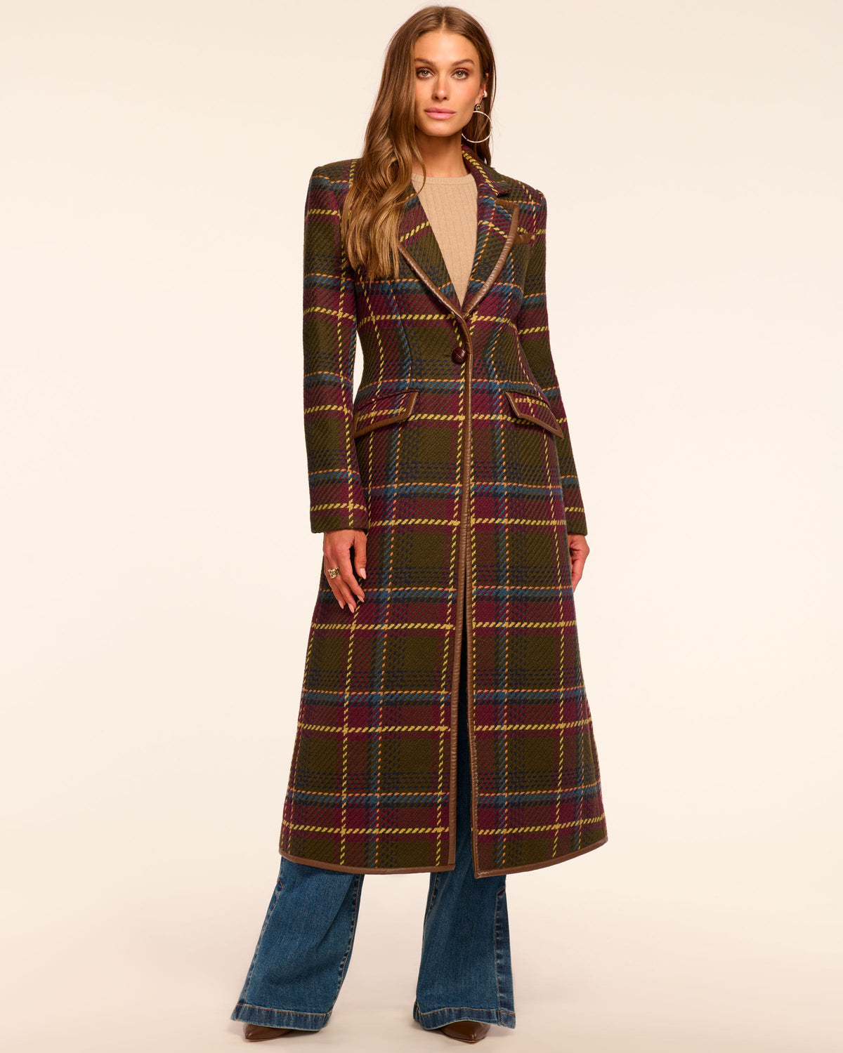 Commuter Plaid-Leather Jacket
