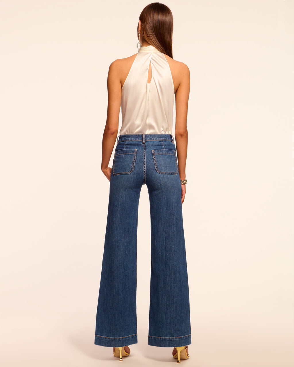 Vintage Wide Leg Jean with Patch Pockets