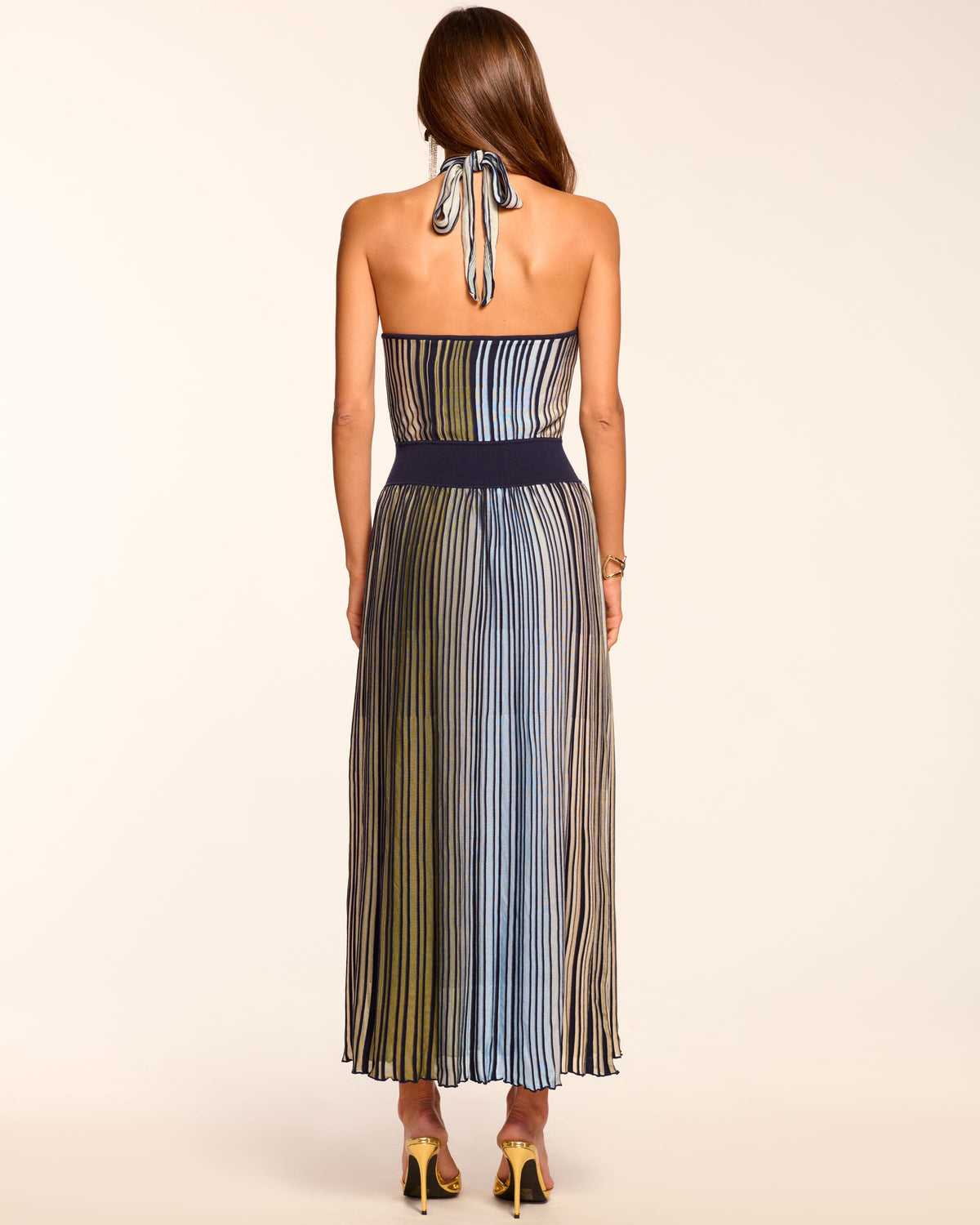 Beach Club Contrast Waist Dress
