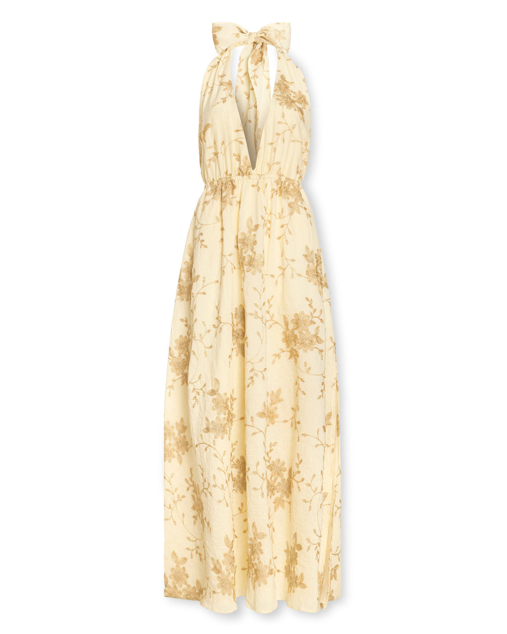 ‌Plunging Slit Summer Dress