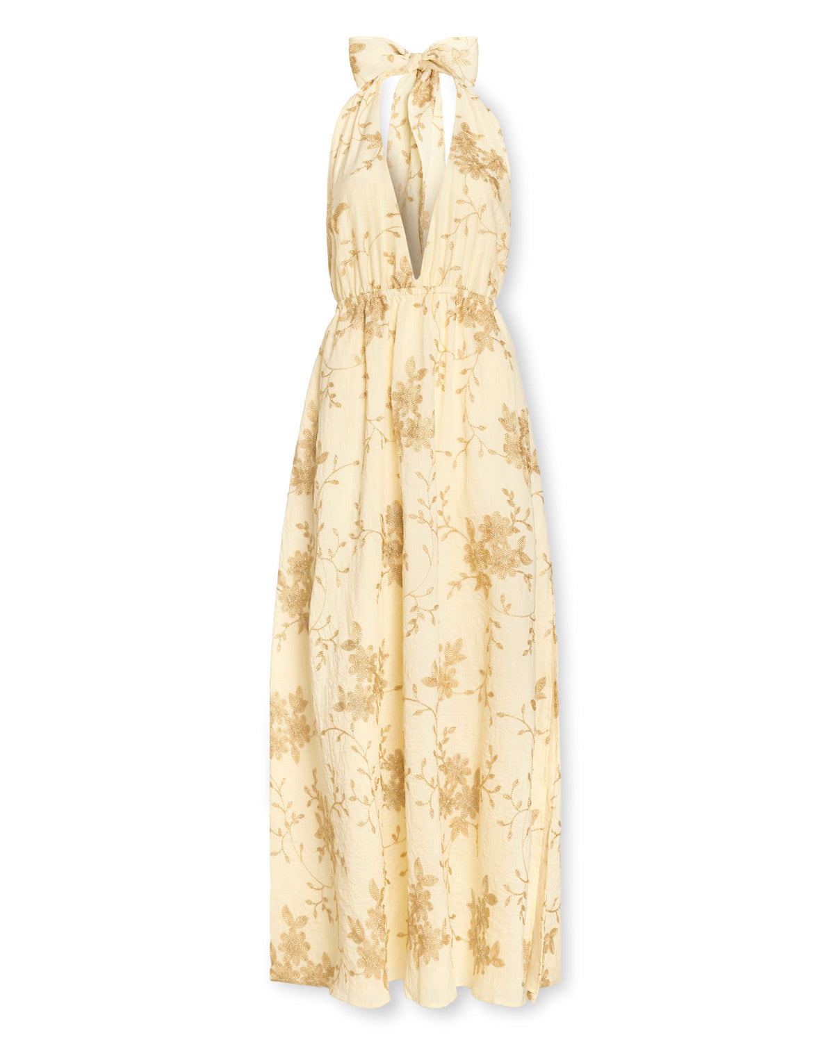 ‌Plunging Slit Summer Dress