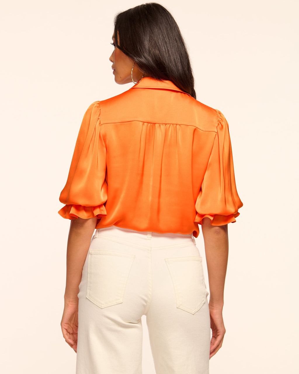 High Collar Satin Bodysuit for Date Night