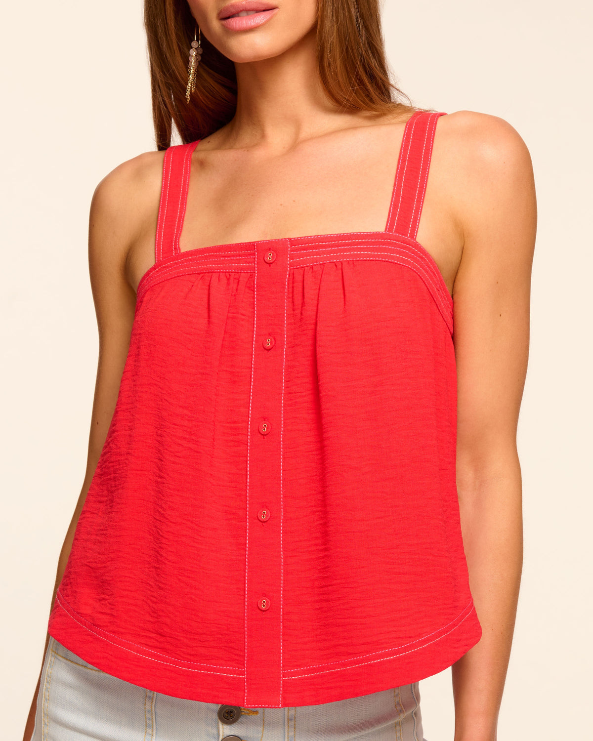 ‌Festival Ready Contrast Stitch Tee