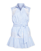 ‌Striped Lace Garden Dress
