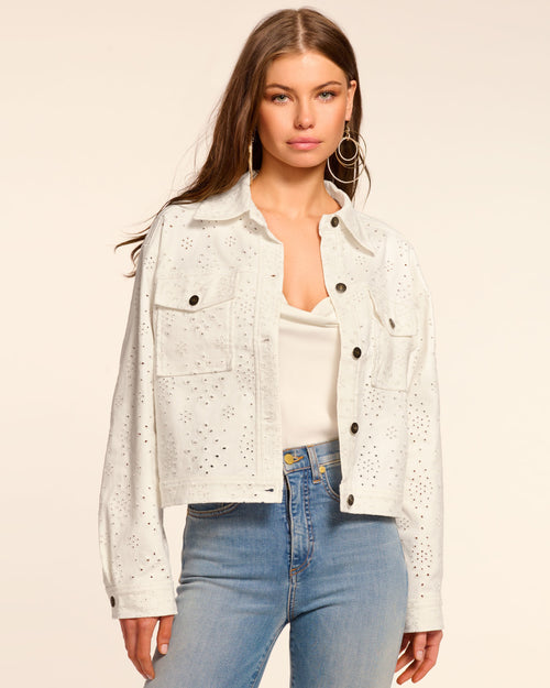 Button-Down Denim Versatile Jacket