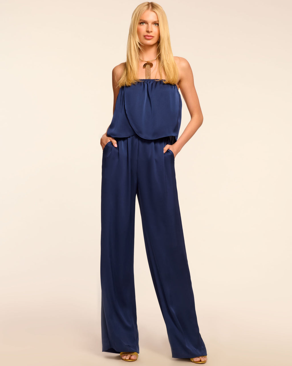 Petal Wide-Leg Jumpsuit