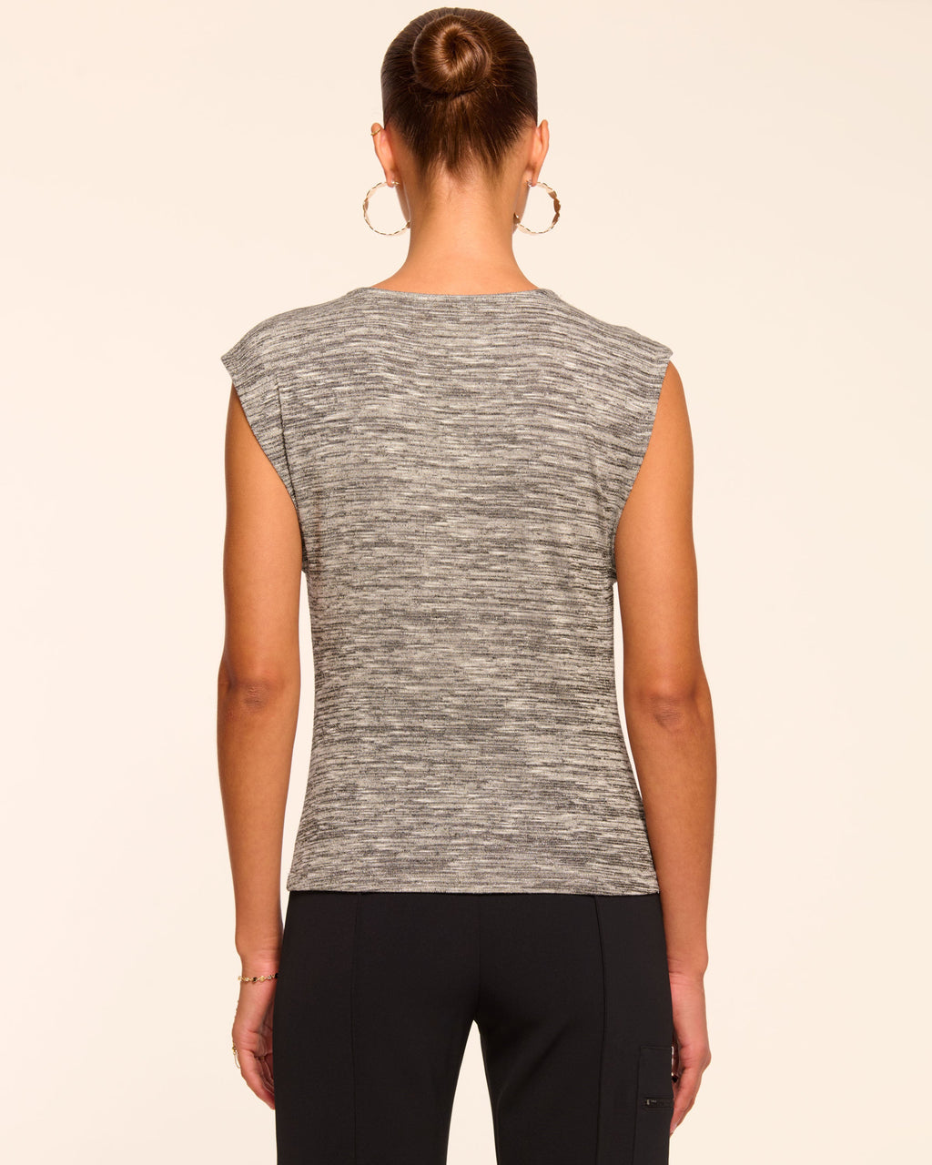 Draped Bodice Space-Dye Top
