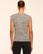Draped Bodice Space-Dye Top
