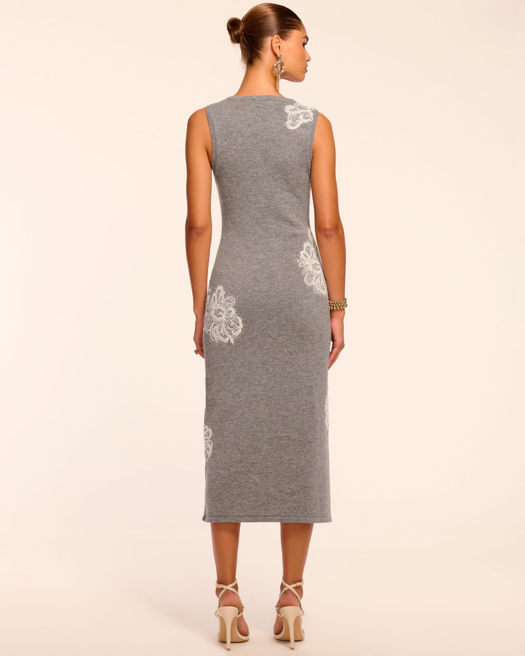 Sleeveless Stretchy Lace Dress