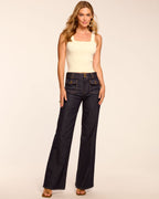 Effortless Cool Contrast Stitch Pants