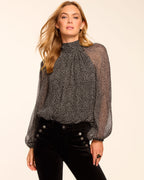 Timeless Polka Dot Work Weekend Top