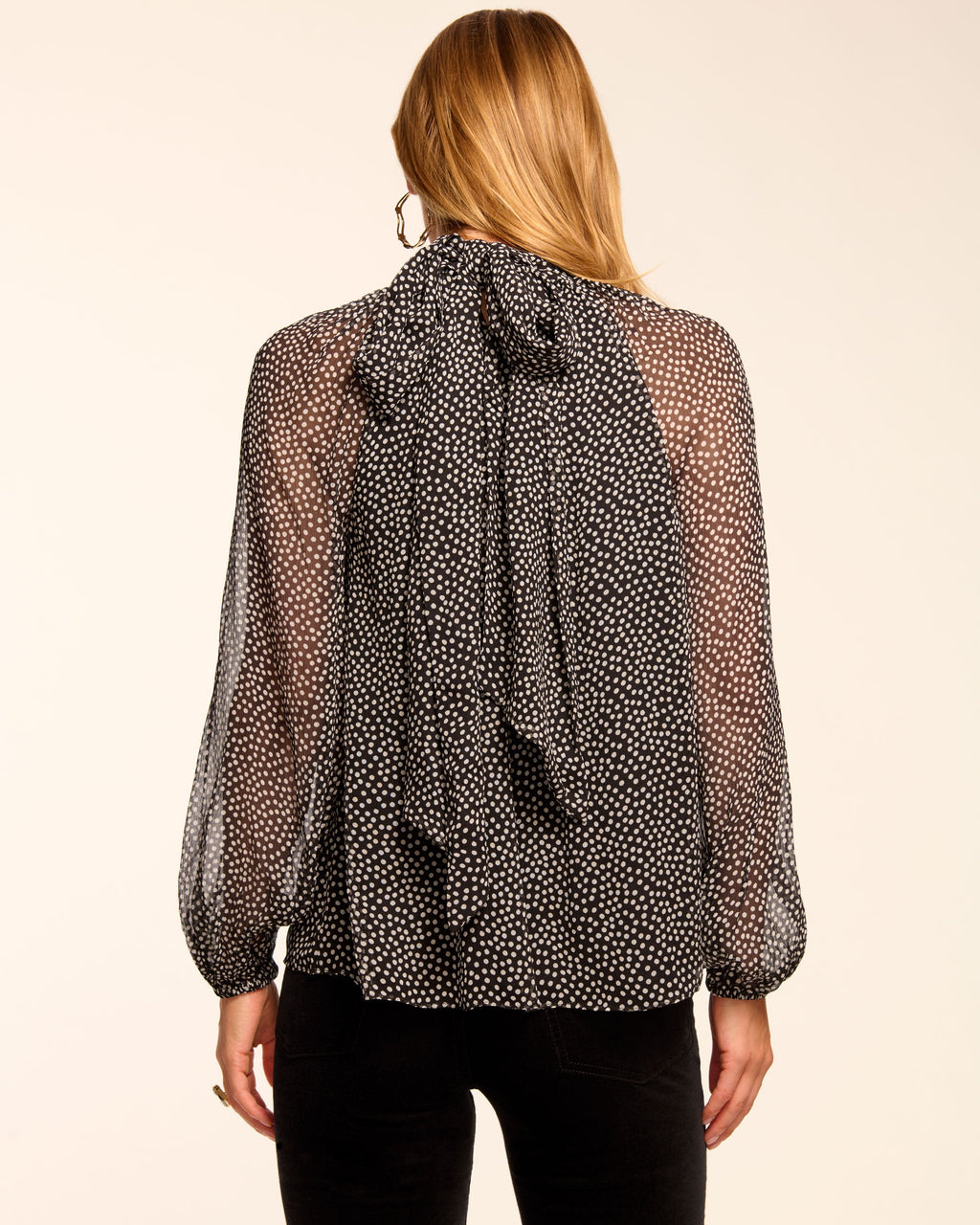 Timeless Polka Dot Work Weekend Top