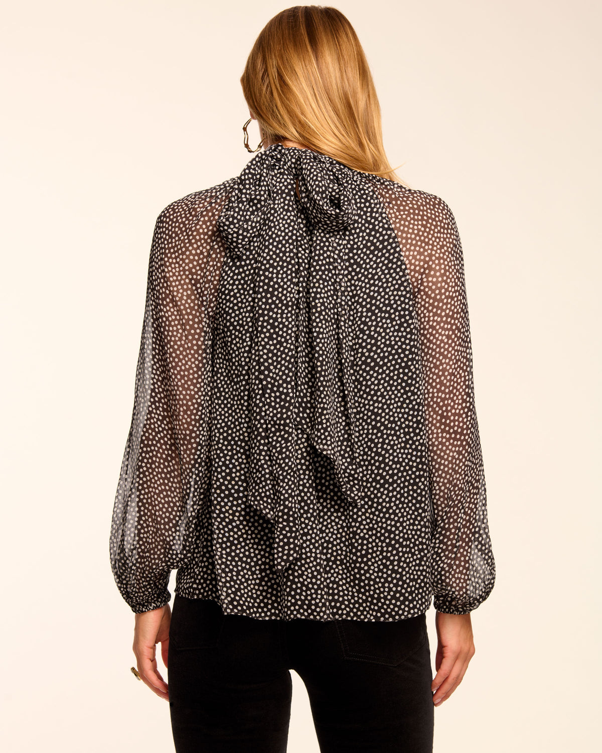 Timeless Polka Dot Work Weekend Top