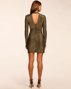 Ruching Keyhole Mini Dress