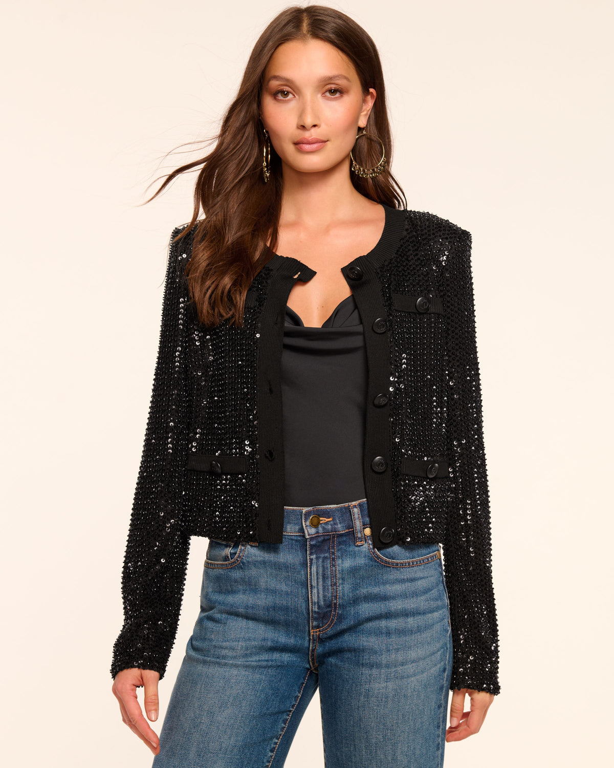 Luxury Beaded Cropped Blazer