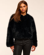 Faux Fur Trimmed Transitional Coat