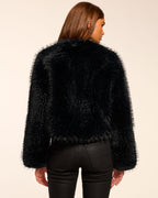 Faux Fur Trimmed Transitional Coat