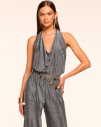 Self-Tie Halter Jumpsuit