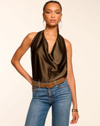 Seasonal Silky Halter Top