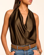 Seasonal Silky Halter Top