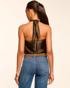 Seasonal Silky Halter Top
