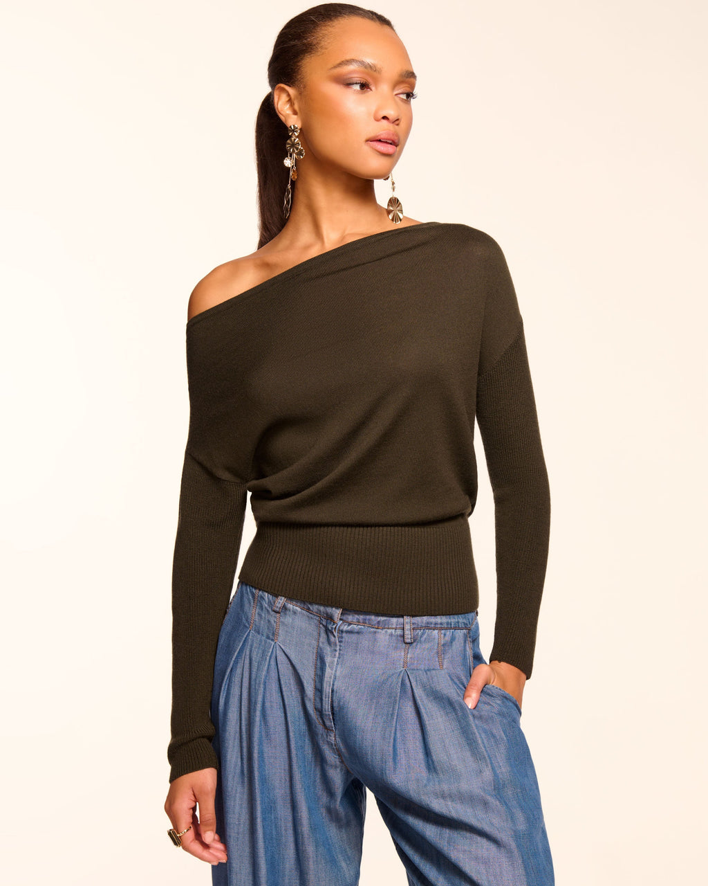 Lightweight Slouchy Wool Sweater