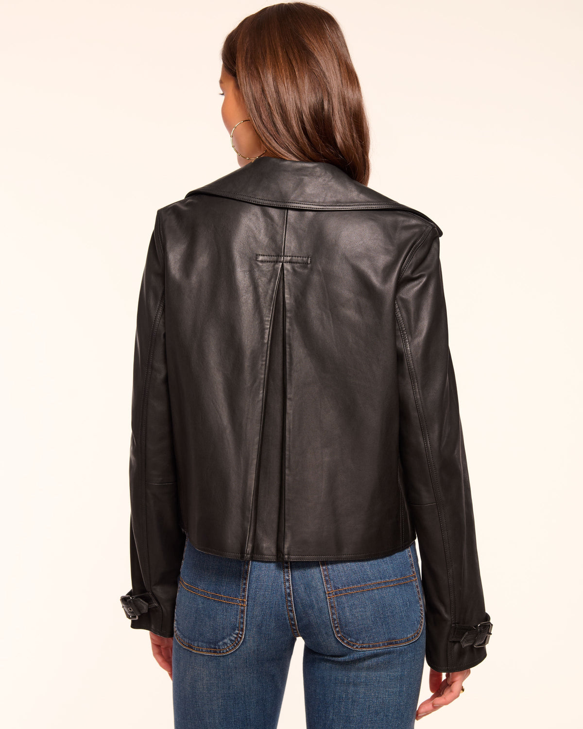 Sustainable Lamb Leather Moto Jacket