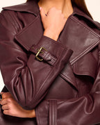 Sustainable Lamb Leather Moto Jacket