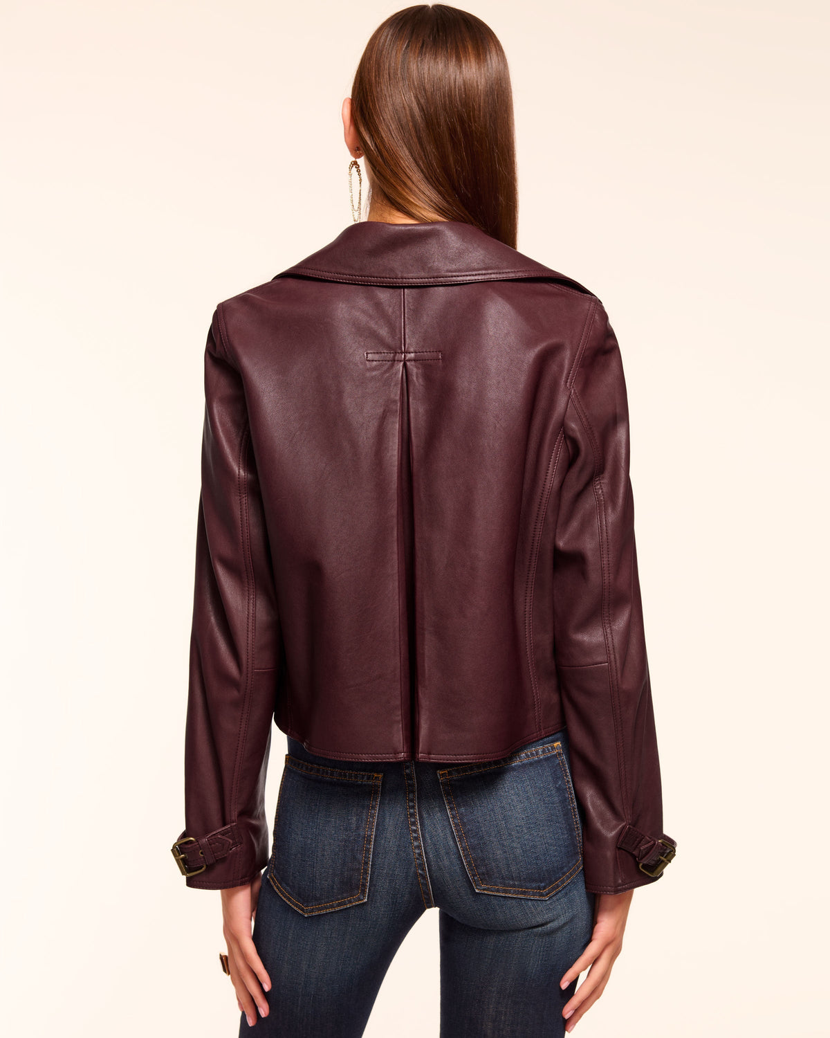 Sustainable Lamb Leather Moto Jacket