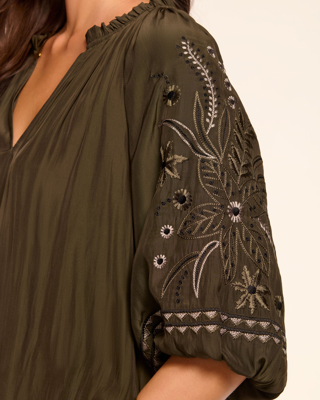‌Luxury Meets Casual Embellished Top