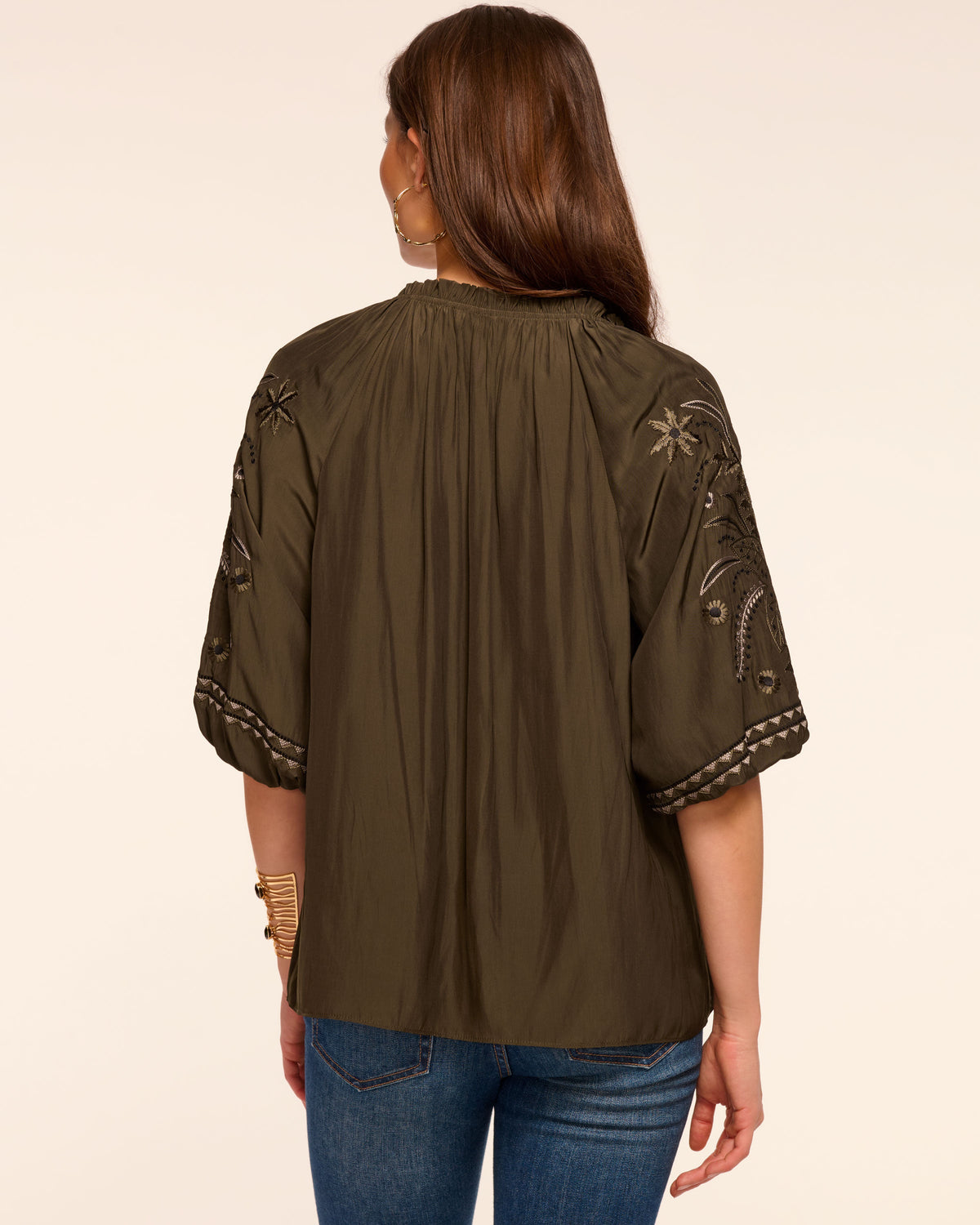 ‌Luxury Meets Casual Embellished Top