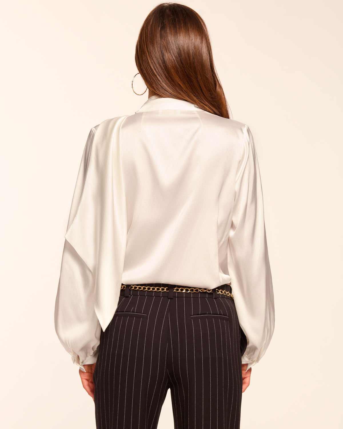‌Elegant Asymmetrical Silk Blouse