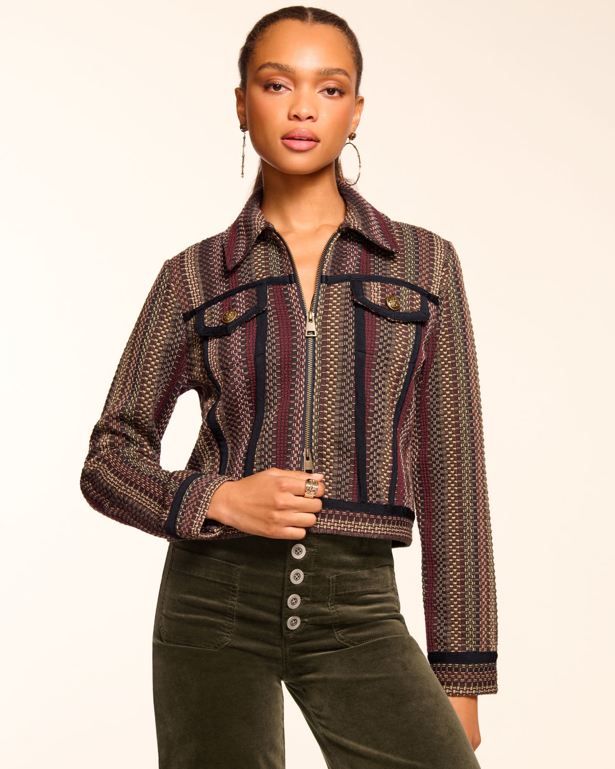 Structured Tweed Skirt for Chic Layering