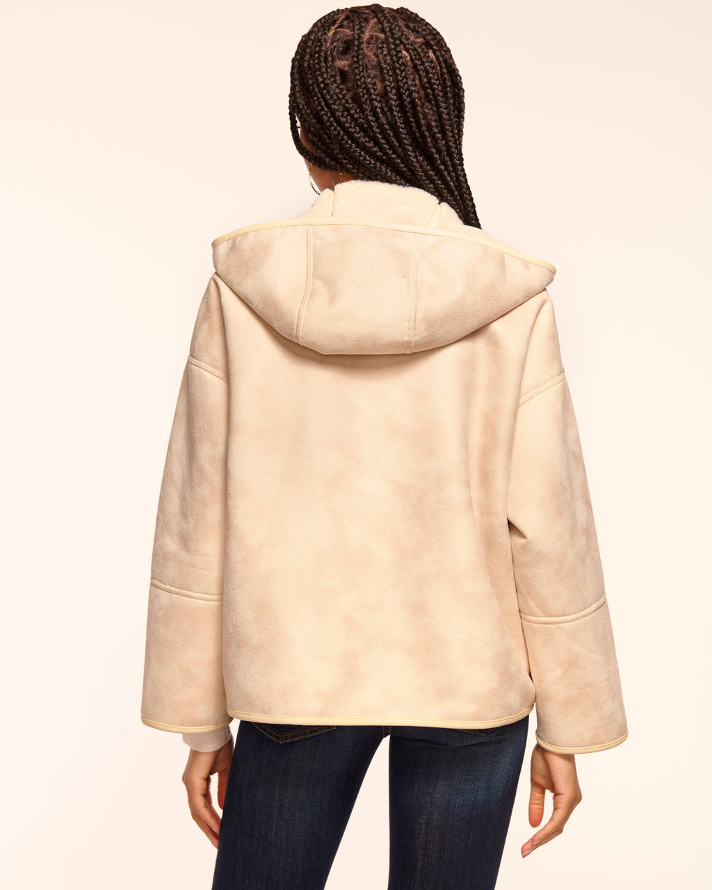 Soft Faux Fur Reversible Jacket with Pockets