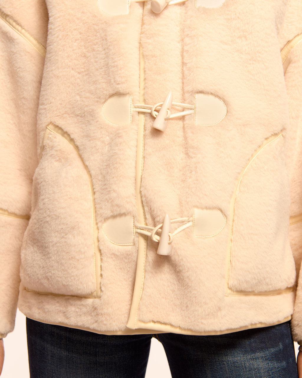 Soft Faux Fur Reversible Jacket with Pockets