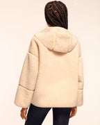 Soft Faux Fur Reversible Jacket with Pockets