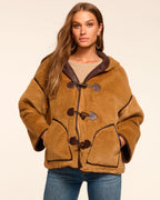 Soft Faux Fur Reversible Jacket with Pockets