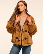 Soft Faux Fur Reversible Jacket with Pockets