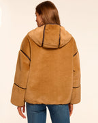 Soft Faux Fur Reversible Jacket with Pockets